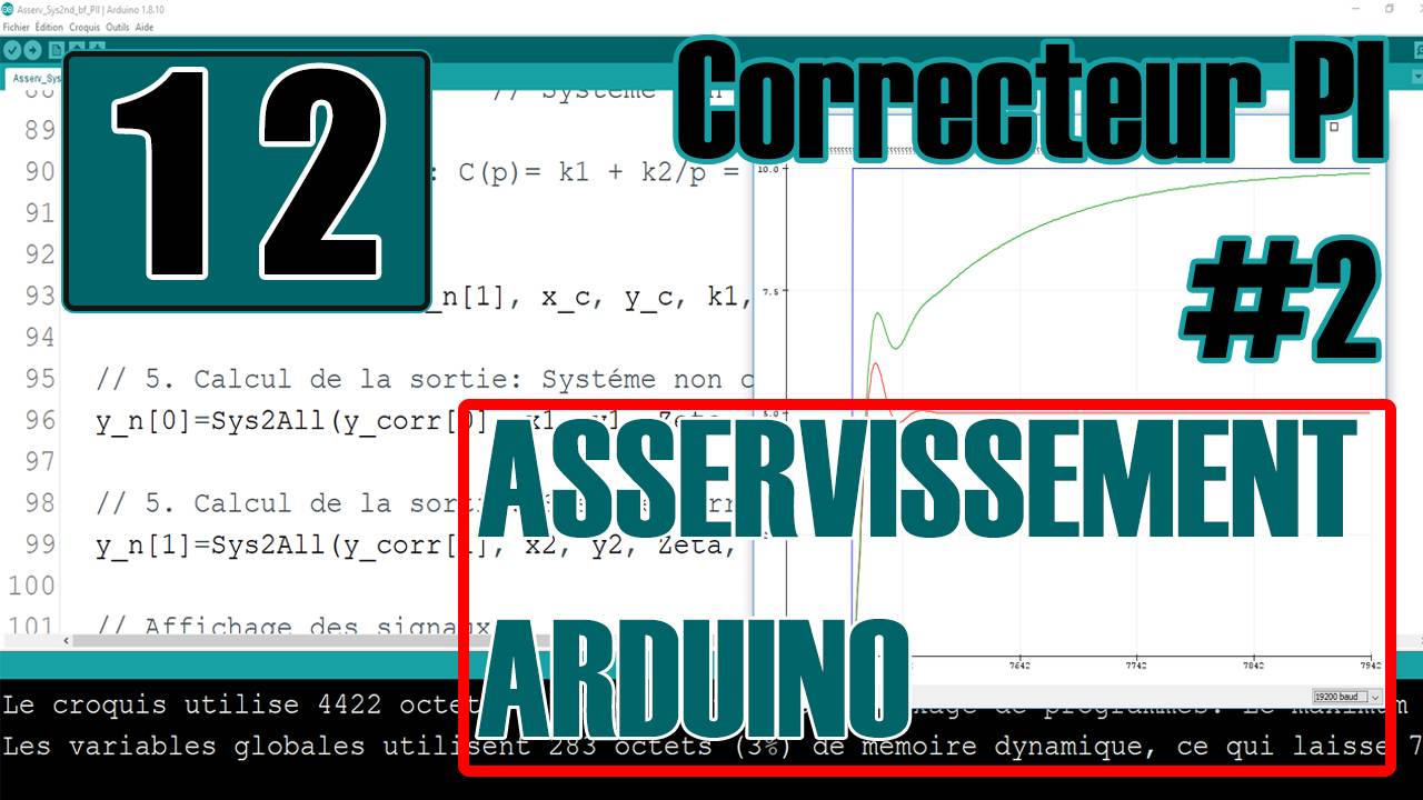 Asservissement Arduino le Correcteur Proportionnel Intégral – Implémentation