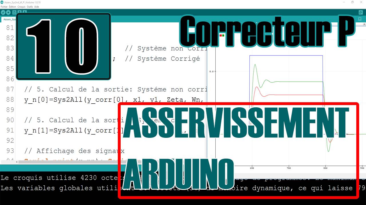 Asservissement Arduino le Correcteur Proportionnel